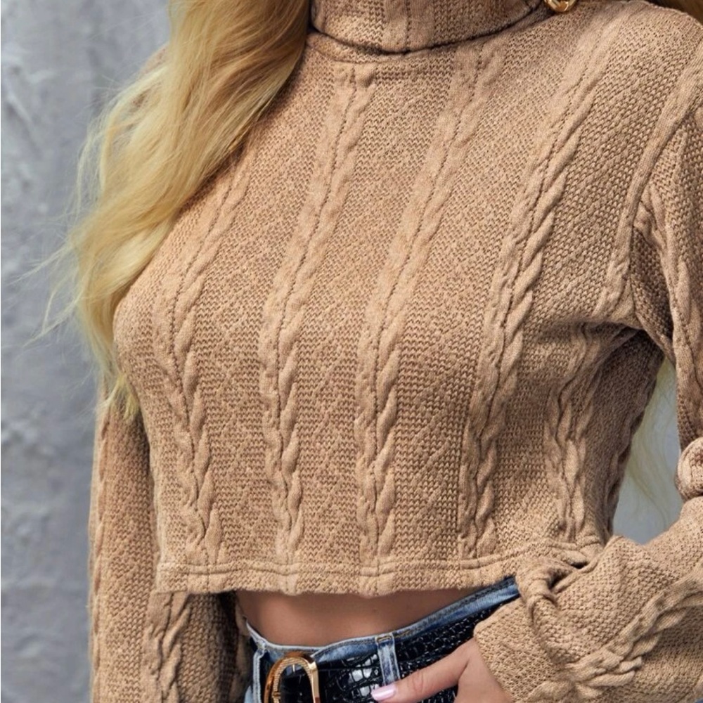 Rib knit long sleeve shirt size M used